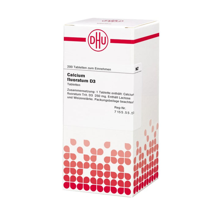 DHU Calcium fluoratum D3 Tabletten, 200 St. Tabletten