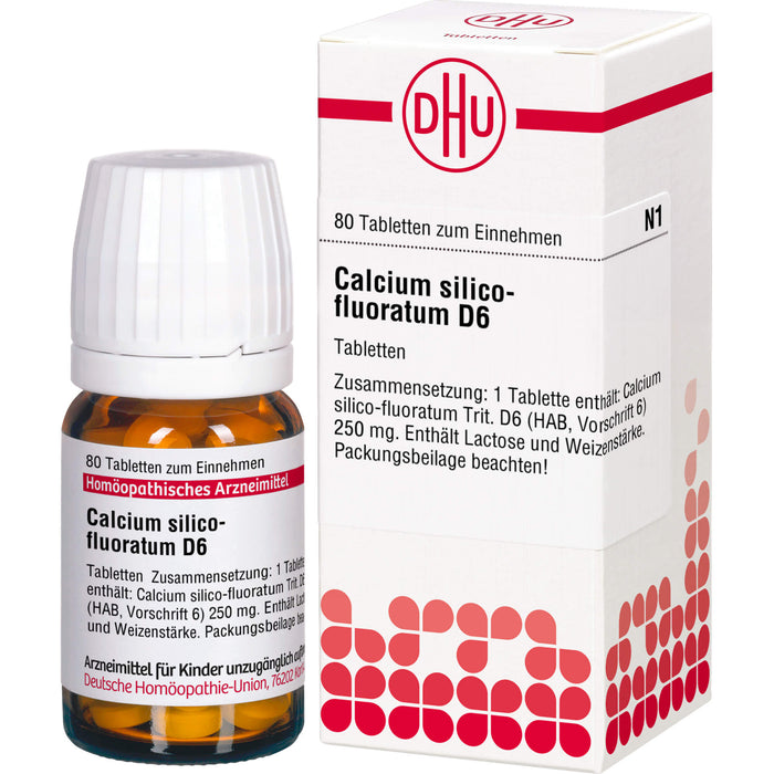 DHU Calcium silico-fluoratum D6 Tabletten, 80 St. Tabletten