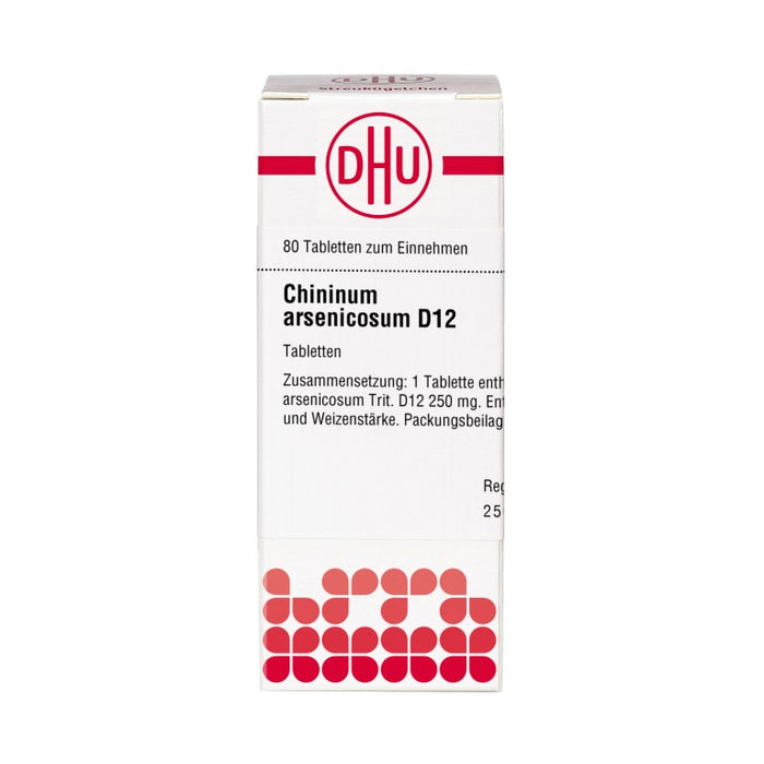 DHU Chininum arsenicosum D 12 Tabletten, 80 St. Tabletten