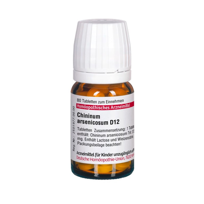 DHU Chininum arsenicosum D 12 Tabletten, 80 St. Tabletten