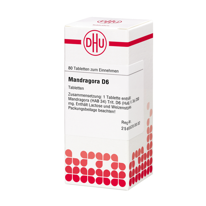 DHU Mandragora D6 Tabletten, 80 pc Tablettes