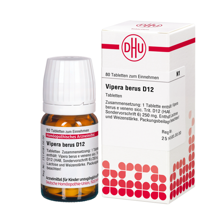 Vipera berus D12 DHU Tabletten, 80 St. Tabletten