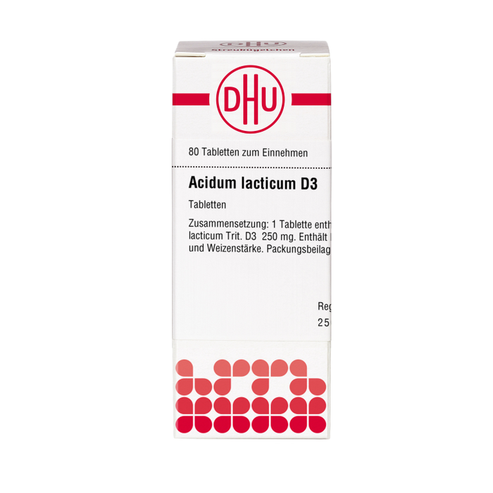 DHU Acidum lacticum D3 Tabletten, 80 St. Tabletten