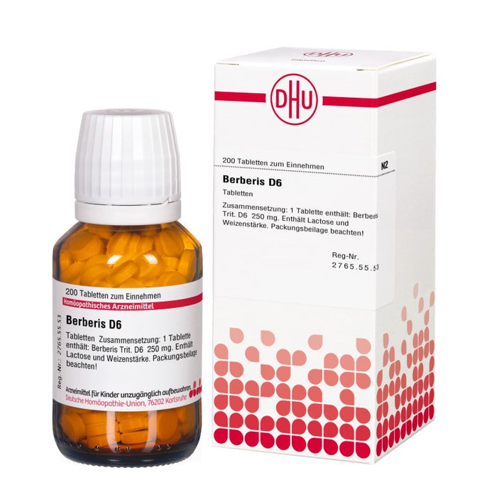 DHU Berberis D6 Tabletten, 200 St. Tabletten