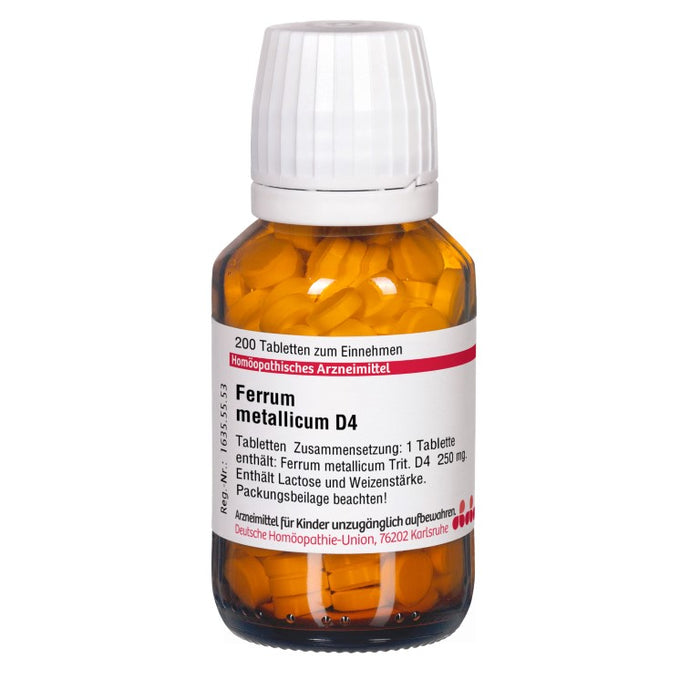 DHU Ferrum metallicum D4 Tabletten, 200 St. Tabletten