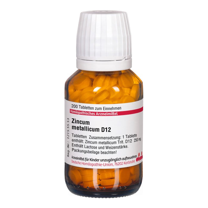 DHU Zincum metallicum D12 Tabletten, 200 St. Tabletten