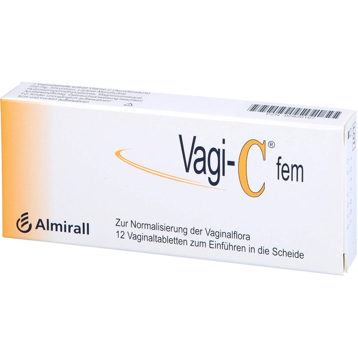 Vagi-C fem Vaginaltabletten zur Normalisierung der Scheidenflora, 12 pcs. Tablets