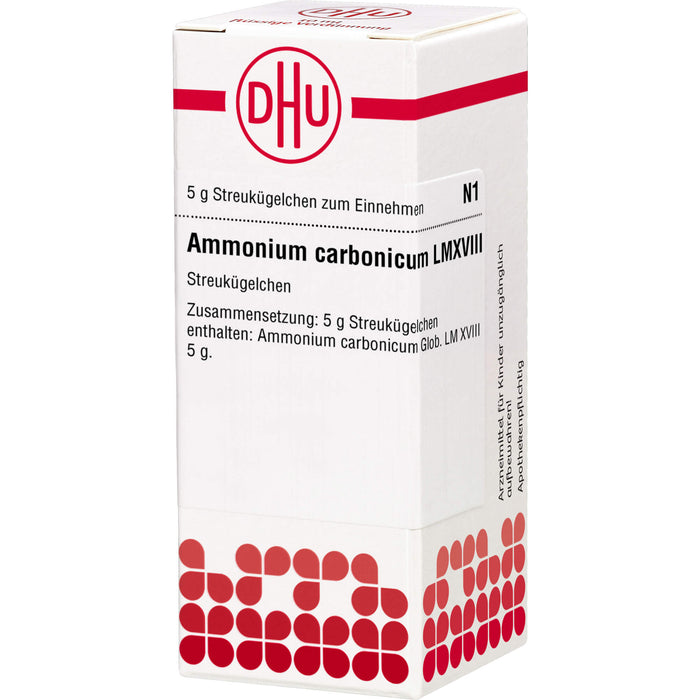 Ammonium carbonicum LM XVIII DHU Globuli, 5 g Globuli