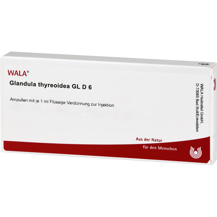 WALA Glandula thyreoidea Gl D6 Wala Ampullen, 10 pcs. Ampoules