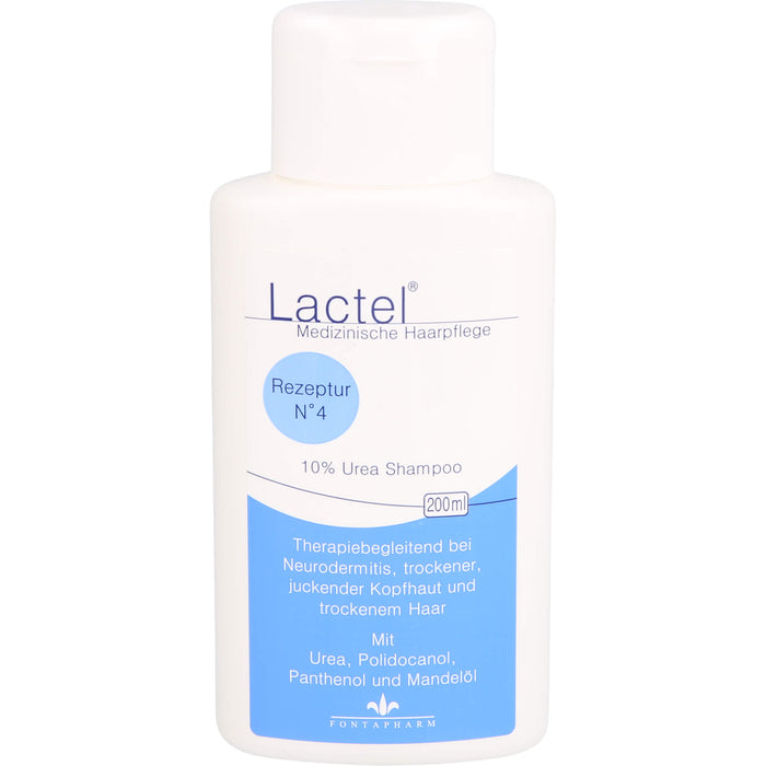 Lactel Nr.4 10% Urea Shampoo, 200 ml Shampoing