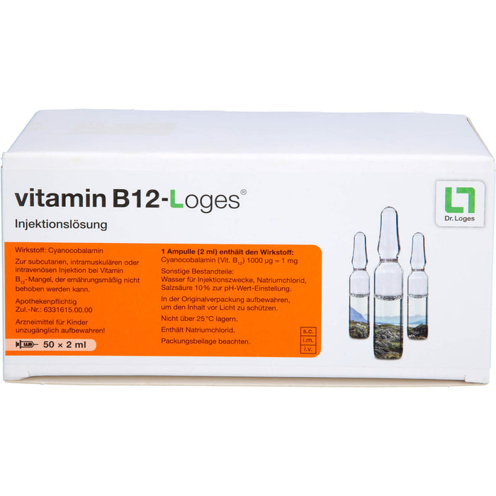 vitamin B12-Loges Injektionslösung bei Vitamin B12-Mangel, 50 pc Ampoules