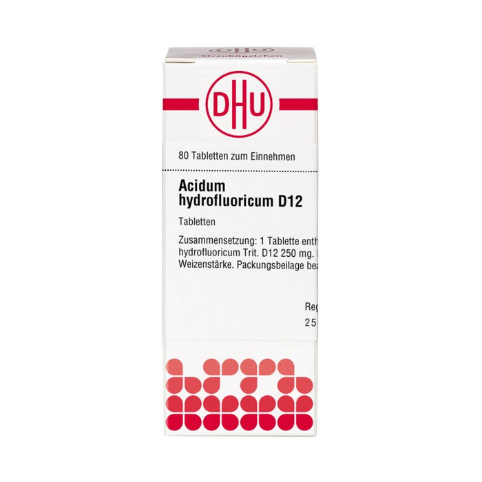 DHU Acidum hydrofluoricum D12 Tabletten, 80 St. Tabletten