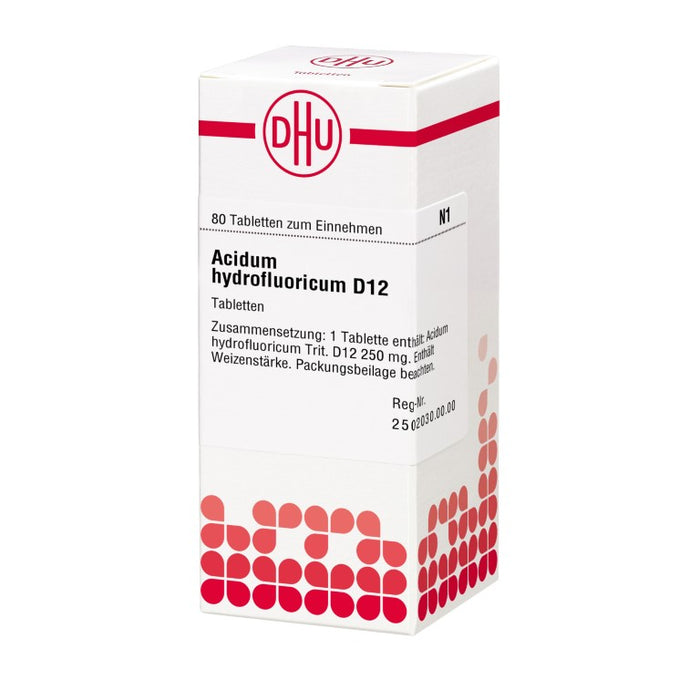 DHU Acidum hydrofluoricum D12 Tabletten, 80 St. Tabletten