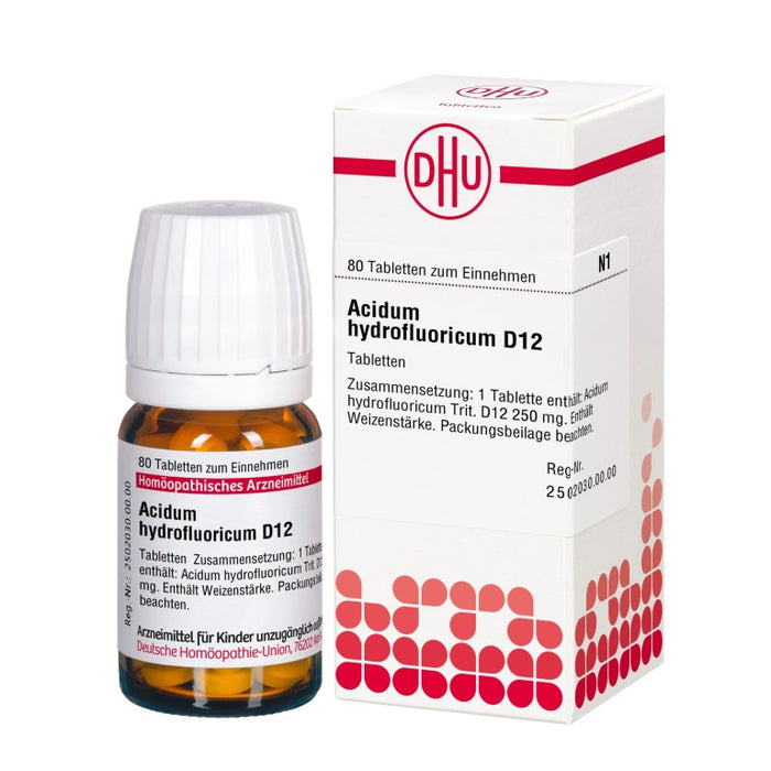 DHU Acidum hydrofluoricum D12 Tabletten, 80 St. Tabletten