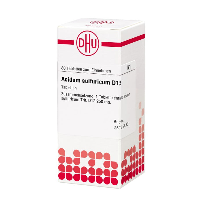 DHU Acidum sulfuricum D12 Tabletten, 80 pcs. Tablets