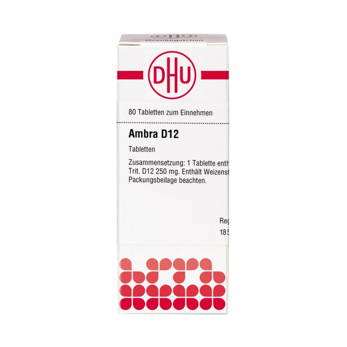 DHU Ambra D12 Tabletten, 80 pc Tablettes