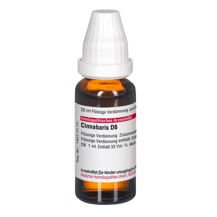 Cinnabaris D6 DHU Dilution, 20 ml Lösung