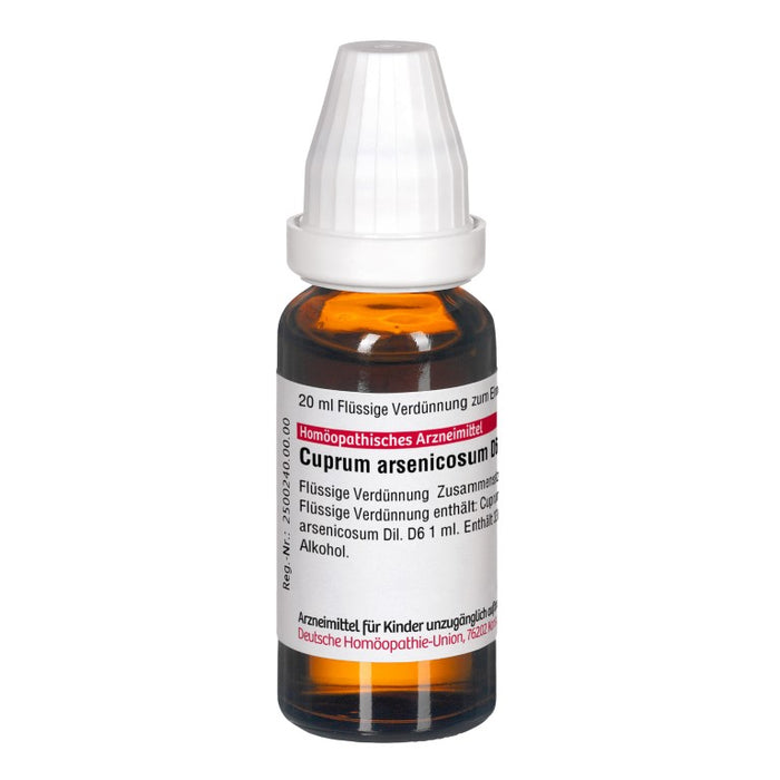 Cuprum arsenicosum D6 DHU Dilution, 20 ml Lösung