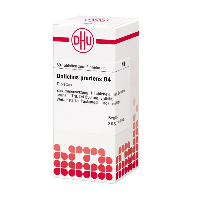 DHU Dolichos pruriens D4 Tabletten, 80 St. Tabletten