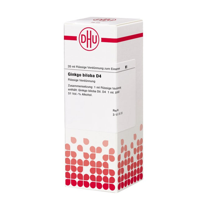 DHU Ginkgo biloba D4 Dilution, 20 ml Lösung