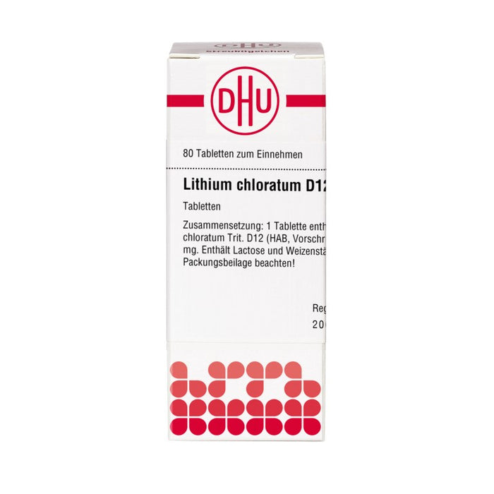 DHU Lithium chloratum D12 Tabletten, 80 pcs. Tablets