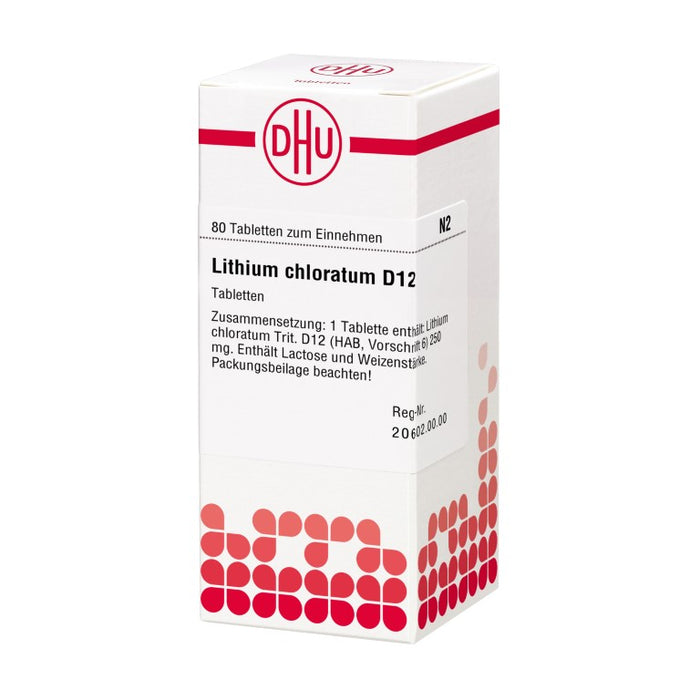 DHU Lithium chloratum D12 Tabletten, 80 pcs. Tablets