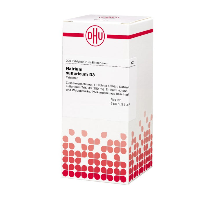 DHU Natrium sulfuricum D3 Tabletten, 200 St. Tabletten