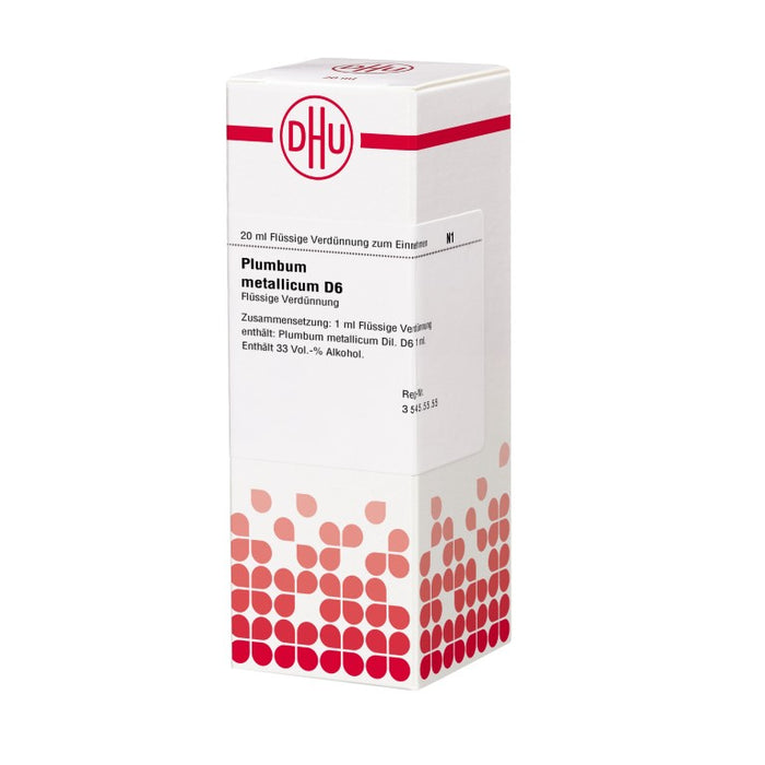 Plumbum metallicum D6 DHU Dilution, 20 ml Lösung