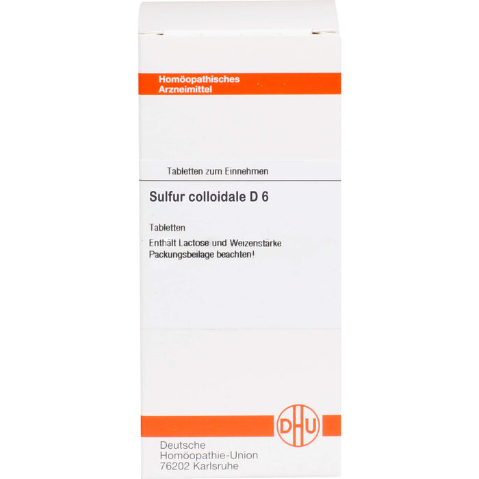 DHU Sulfur colloidale D6 Tabletten, 200 St. Tabletten