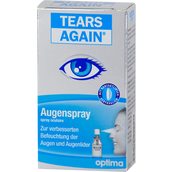 TEARS AGAIN Augenspray, zur verbesserten Befeuchtung der Augen und Augenlider, 10 ml Lösung