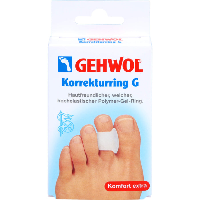 GEHWOL hautfreundlicher, weicher hochelastischer Polymer-Gel Korrekturring G, 3 pc Pansement