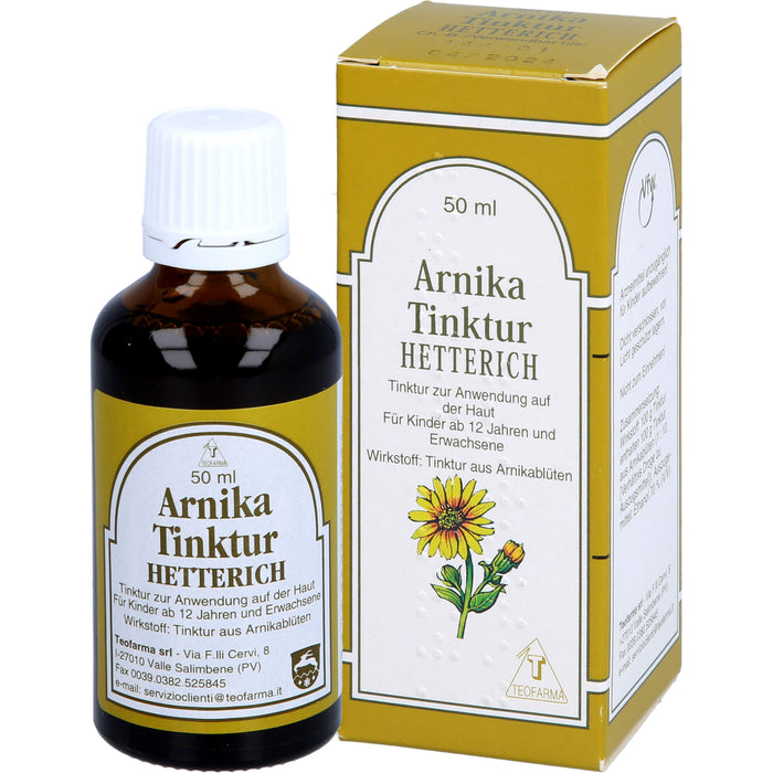 Arnikatinktur Hetterich, 50 ml Solution