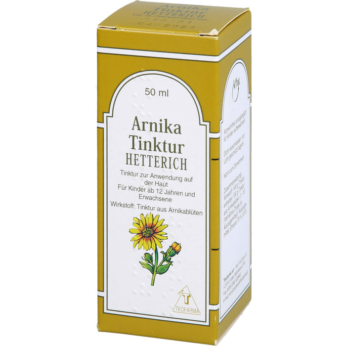 Arnikatinktur Hetterich, 50 ml Solution