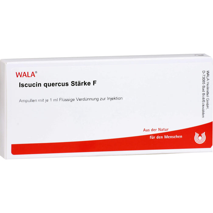 WALA Iscucin Quercus Stärke F flüssige Verdünnung, 10 pcs. Ampoules