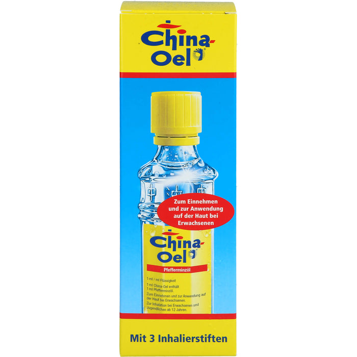 China-Oel mit 3 Inhalatoren Pfefferminzöl, 100 ml Etheric oil