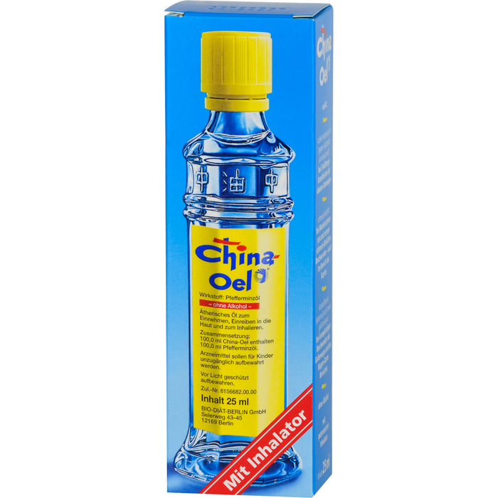 China-Oel mit Inhalator, 25 ml Huile éthérique