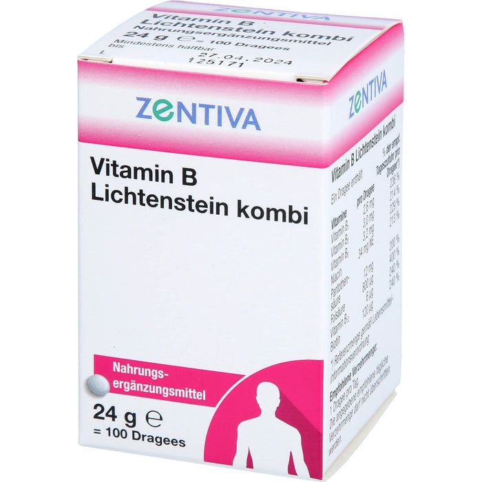 Vitamin B Lichtenstein kombi Dragees, 100 pcs. Tablets