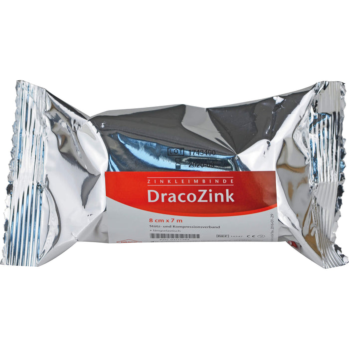 Zinkleimbinde Dracozink 8 cm x 7 m, 1 pc Paquet