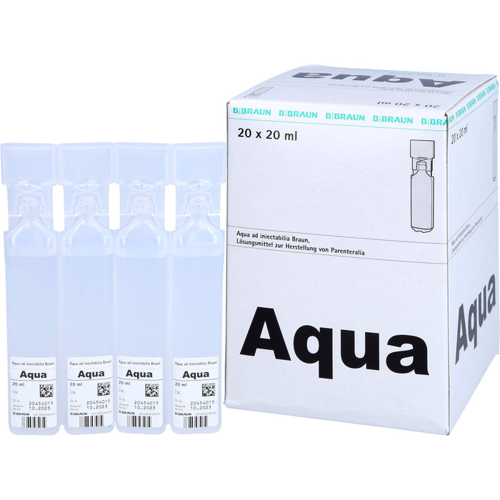 BRAUN Aqua ad injectabilia Ampullen, 20 pc Ampoules