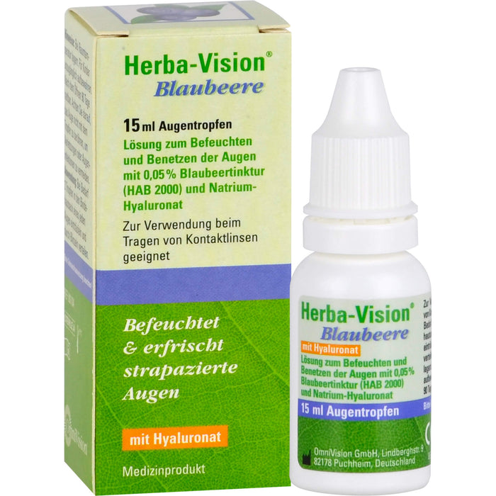 Herba-Vision Blaubeere Augentropfen, 15 ml Solution