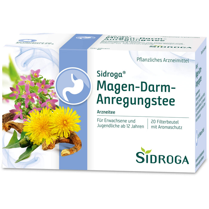 Sidroga Magen-Darm-Anregungstee Filterbeutel, 20 pc Sac filtrant