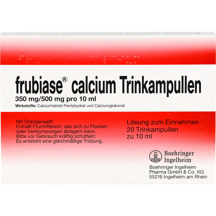 frubiase Calcium Trinkampullen, 20 pc Ampoules