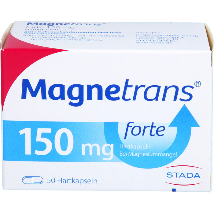 Magnetrans forte 150 mg Hartkapseln bei Magnesiummangel, 50 pc Capsules