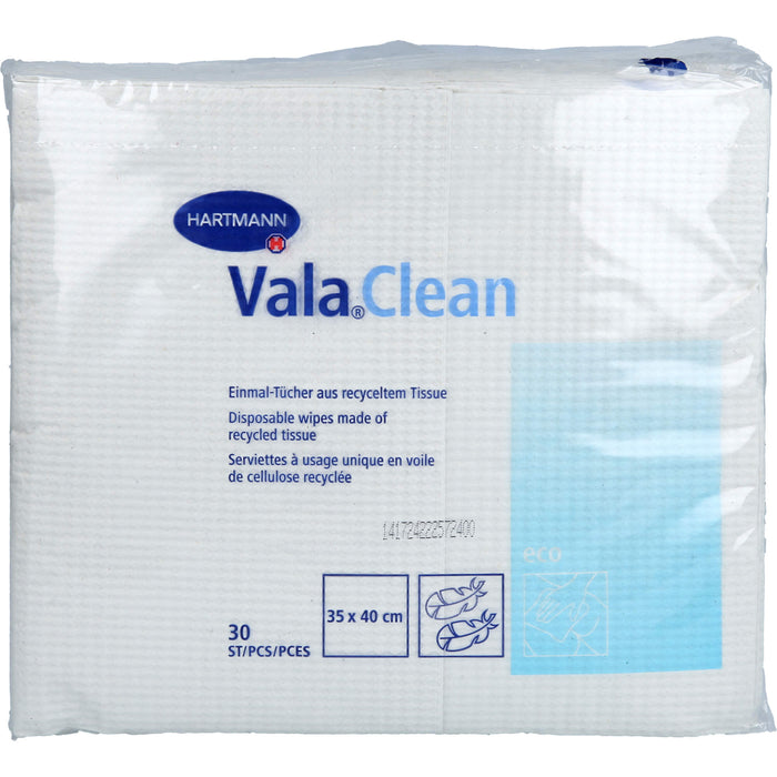 Vala Clean Einmal-Tücher aus recyceltem Tissue 35 x 40 cm, 30 pc Tissus