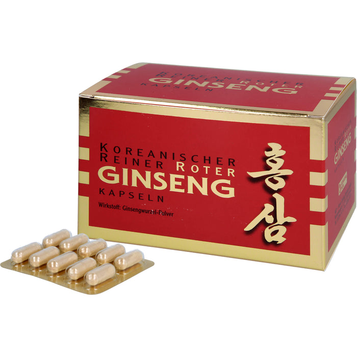 Koreanischer Reiner Roter Ginseng Wurzelpulv 300mg, 200 St KAP