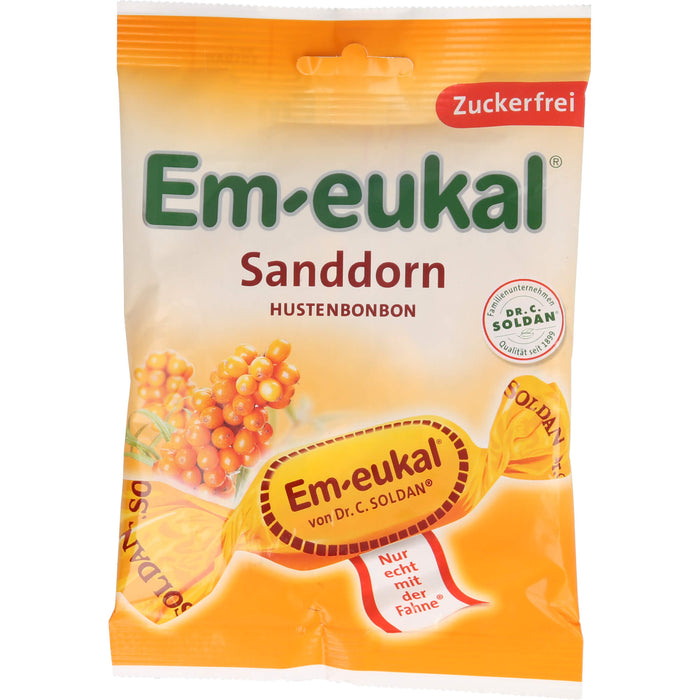 Em-eukal Sanddorn zuckerfreie Hustenbonbons, 75 g Candies