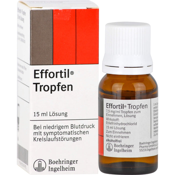 Effortil Tropfen, 7,5 mg/ml Tropfen zum Einnehmen, Lösung, 15 ml Solution