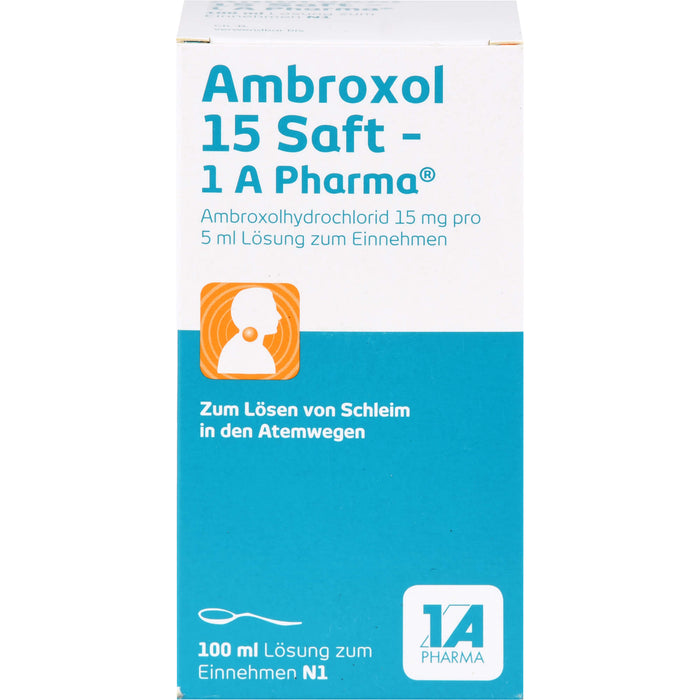 Ambroxol 15 Saft - 1A Pharma Schleimlöser, 100 ml Lösung