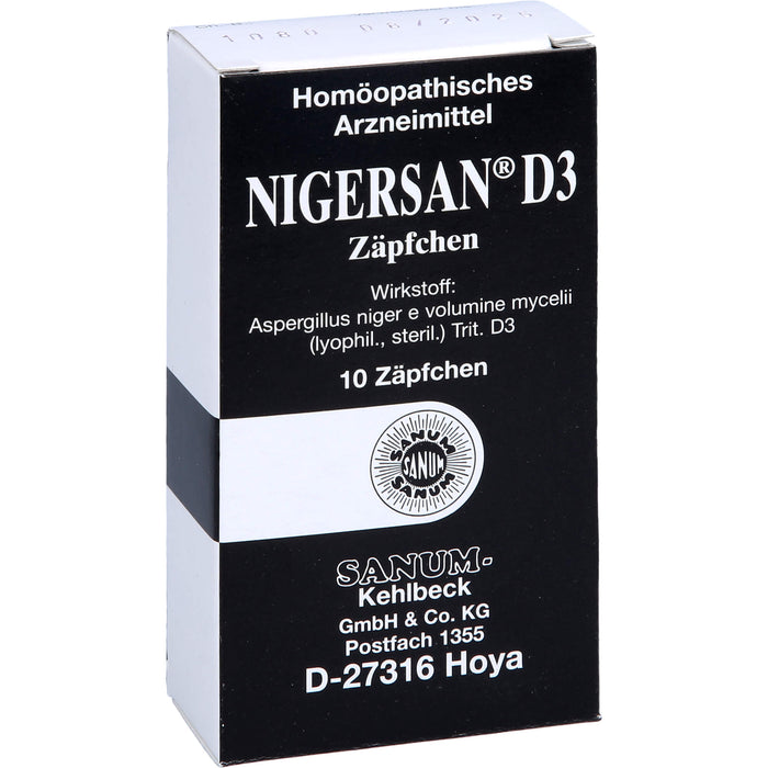 Nigersan D3 Zäpfchen, 10 pc Suppositoires