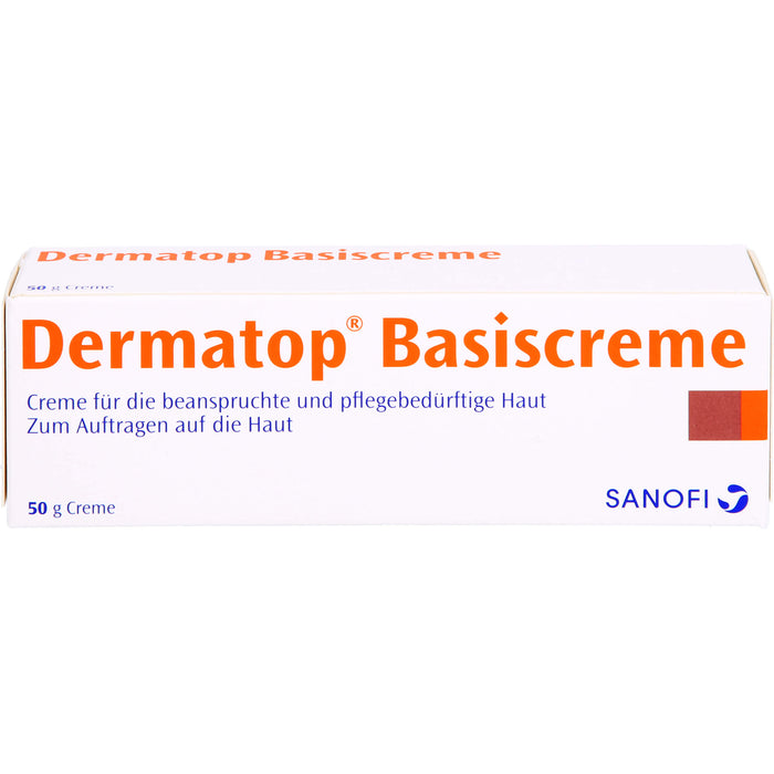 Dermatop Basiscreme für beanspruchte und pflegebedürftige Haut, 50 g Crème